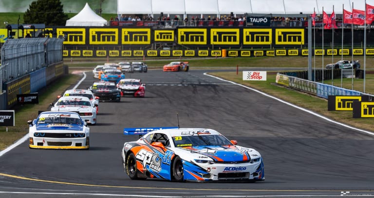 Modern circuit racing at Taupō Motorsport Park — motorsport photography by Ryan Watkinson